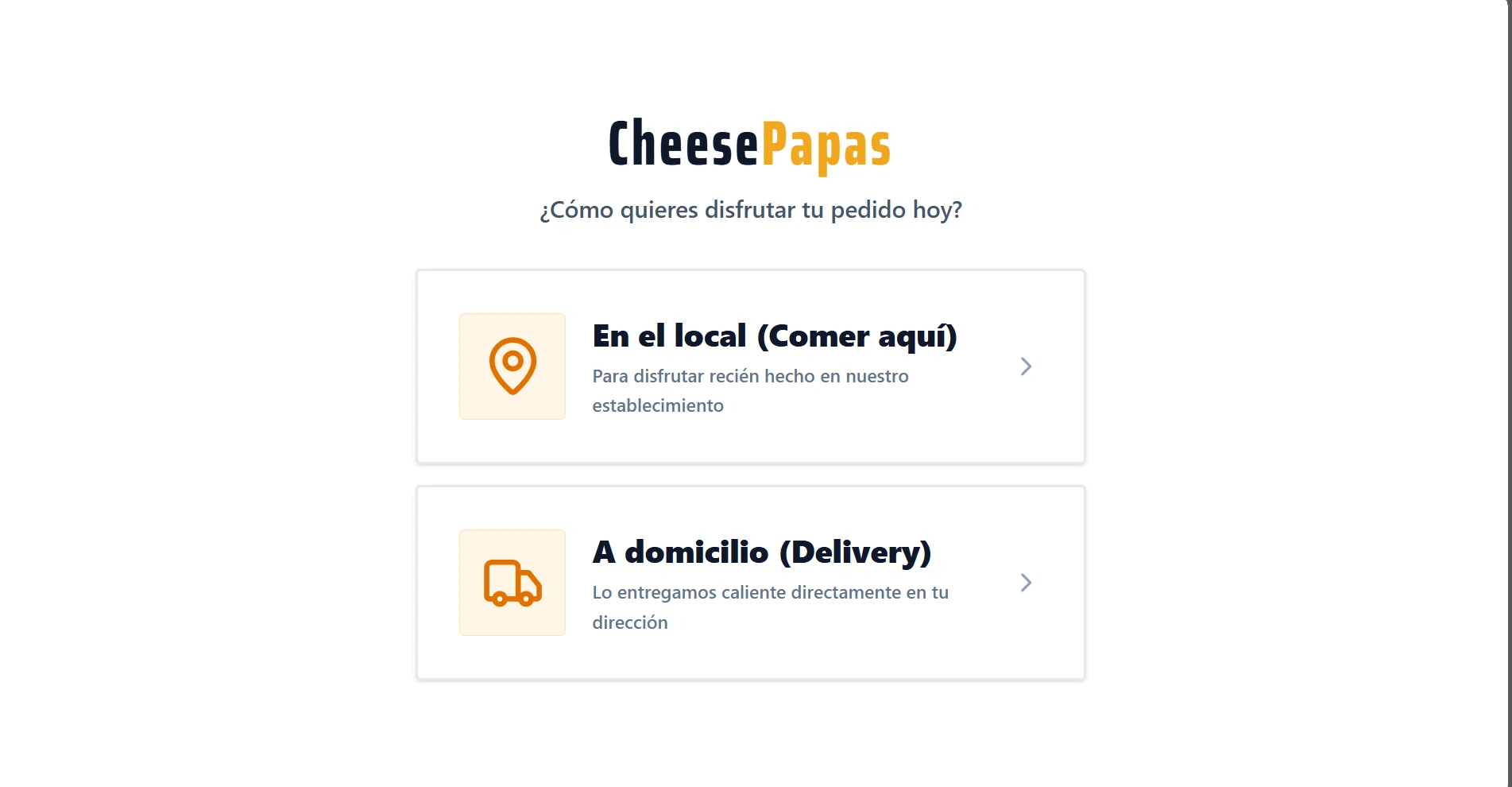 CheesePapas Autoservicio 3